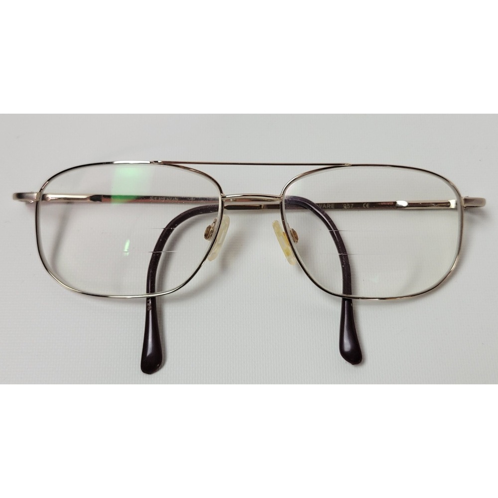 Vtg Stetson Zyloware Gold Tone Eyeglasses Frames 057‎  57-17